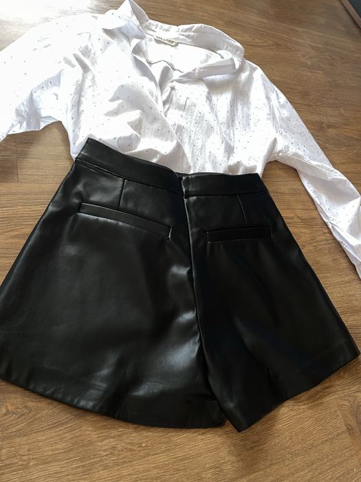 Кожена пола панталон Junona