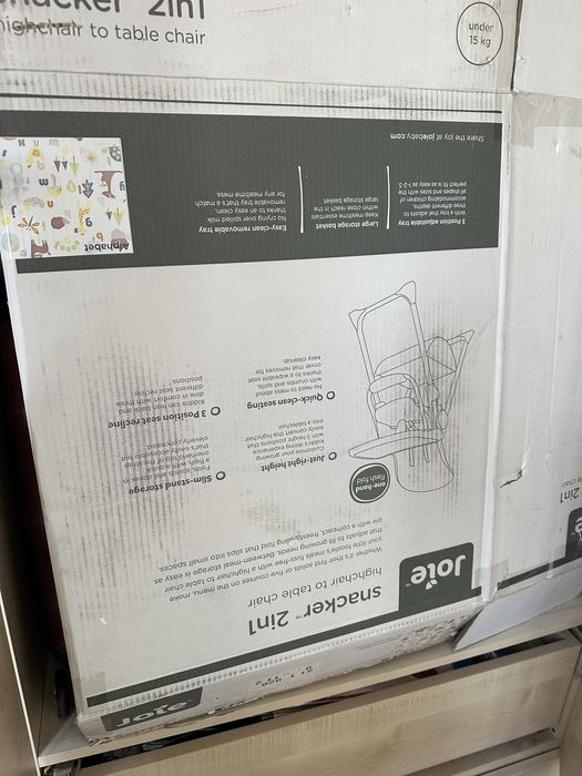 Scaun pliabil masa copii, Joie mimzy snacker 2 in 1, ultrausor