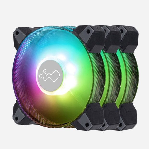 Carcasa Darkflash + 7 ventilatoare InWin + AIO DeepCool