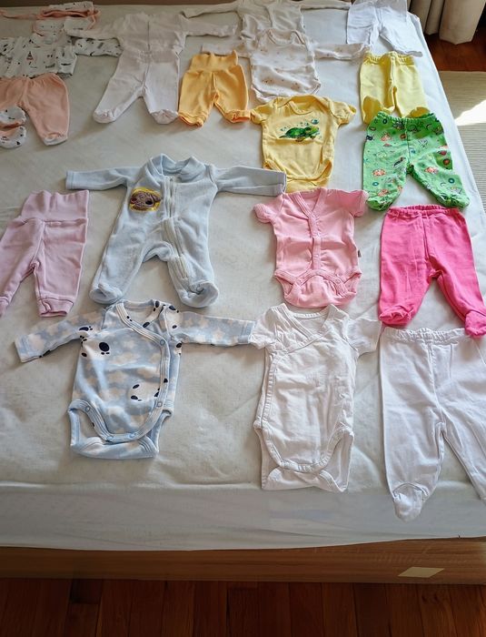 Пълен комплект бебешки дрешки за новородено момиченце