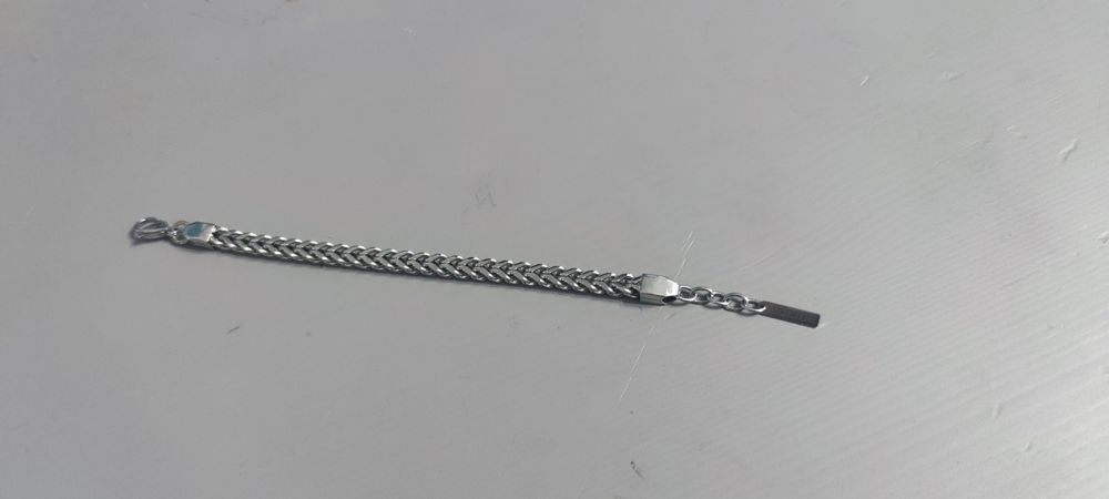 Bratara Cu Lant Police Pinched, Model Barbatesc, Inox