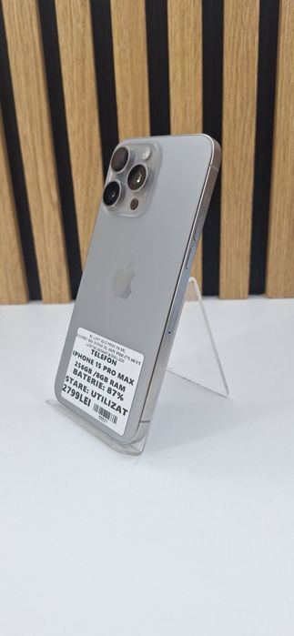 IPhone 15 Pro Max 256Gb 87%Baterie Garantie/Factura #55537