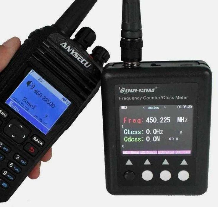 ШирокоСпектърен Честотомер Индикатор Сила Сигнал Измерва Радио Честота