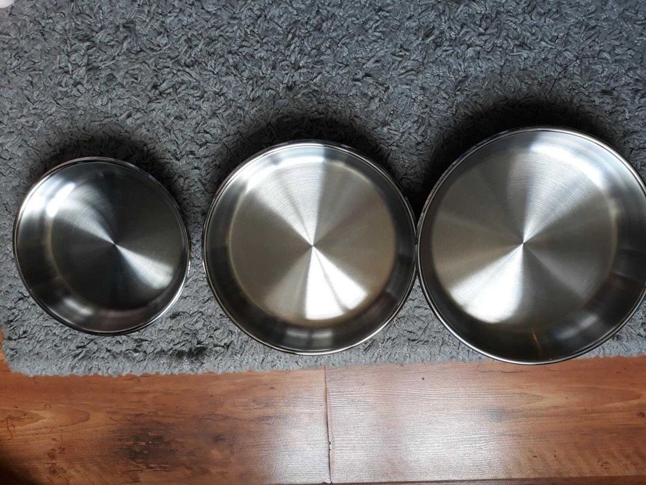 Комплект тигани Arthur Martin 4 части, с подвижна дръжка Inox 18/10