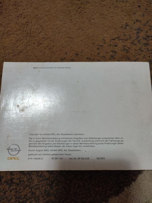 Manual Opel Astra G diverse motorizari