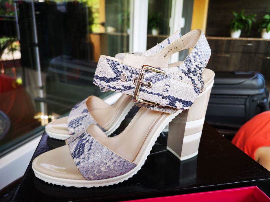 Дамски сандали марка Hammerstein със змийски принт