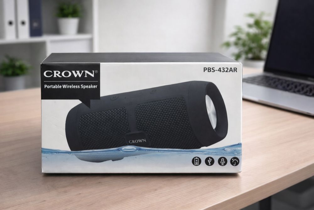 Преносима Bluetooth тонколона CROWN PBS-432AR | USB | Нова