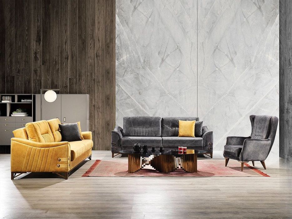 Триместен диван и кресло