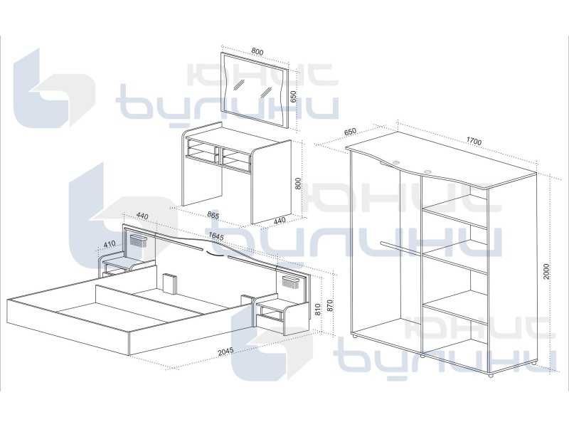 Спален комплект Оскар