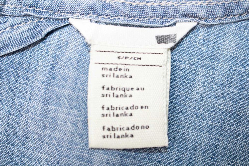 Levi's дамска дънкена рокля от тънък деним сукман с колан S