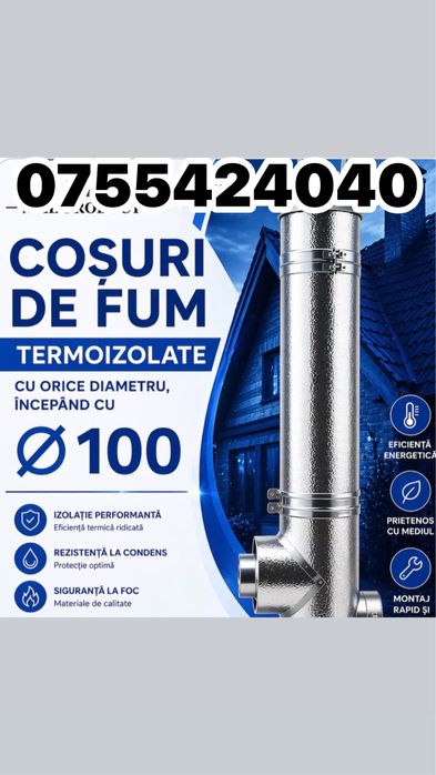 Horn centrala pe lemne cos de fum ori unde cu placere