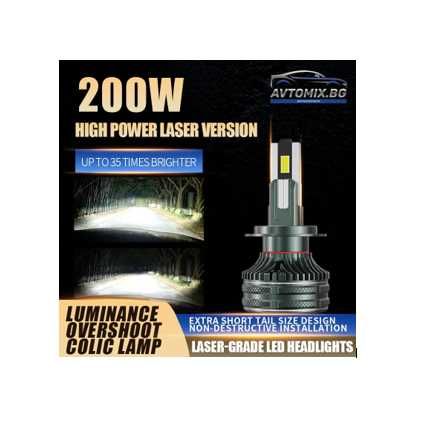 LED Крушки Н11 100w 10000LM,12-24v canbus 1 ГОДИНА ГАРАНЦИЯ