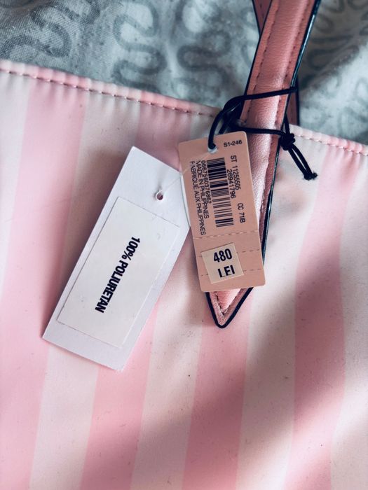 Vând Geantă Victoria’s Secret roz – nouă, cu etichetă