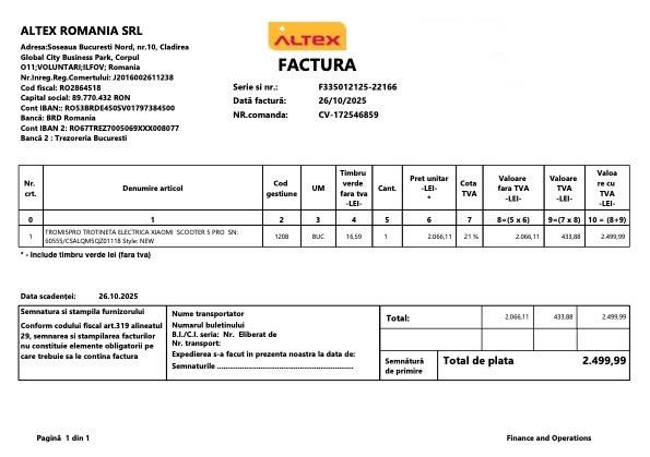 Trotineta Electrica Xiaomi 5 Pro