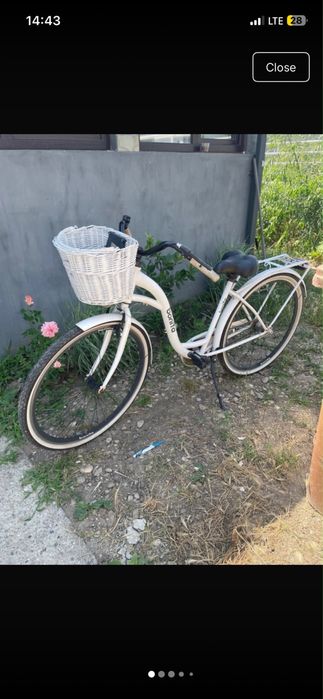 Bicicleta alba dama