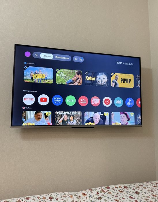 TCL 140 см 4K smart tv телевизор