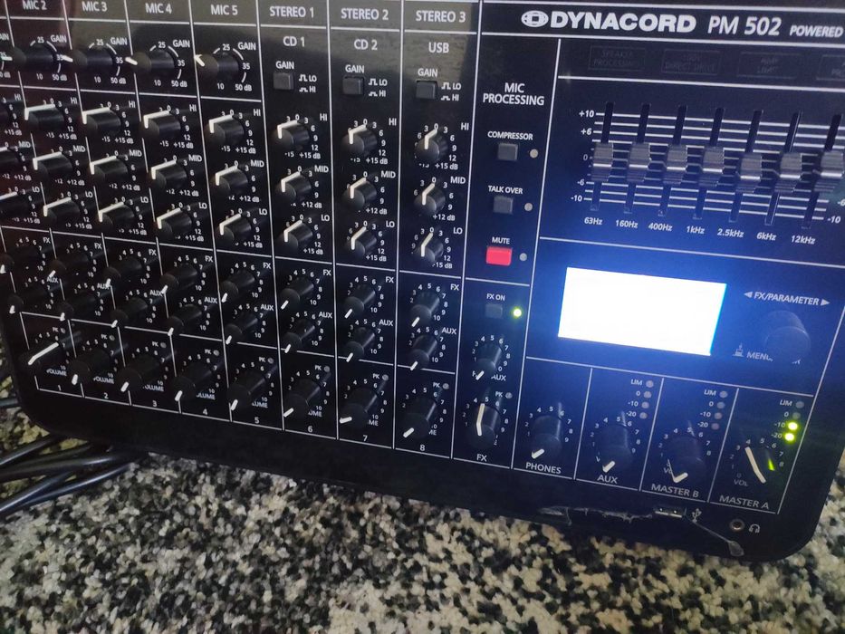 Mixer activ Dynacord pm502 de 2x450w efecte nu powermate 1000-1 1000-2