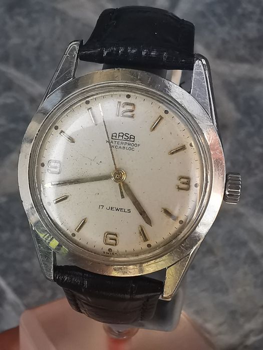 Ceas Arsa -Int. Manuala -Oțel 33 mm -Funcționează excelent !