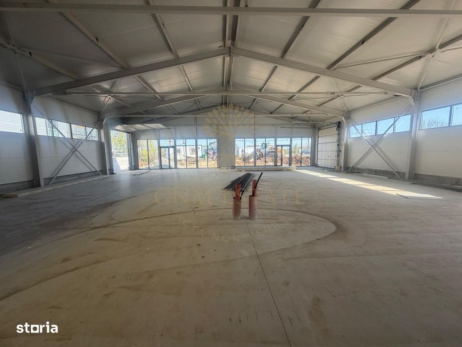 Hala industriala modulara cu showroom  Drum Intre Tarlale