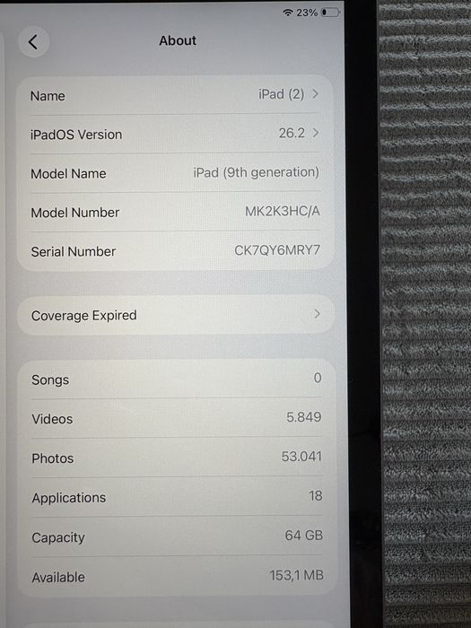 iPad 9th generation 64GB + creion