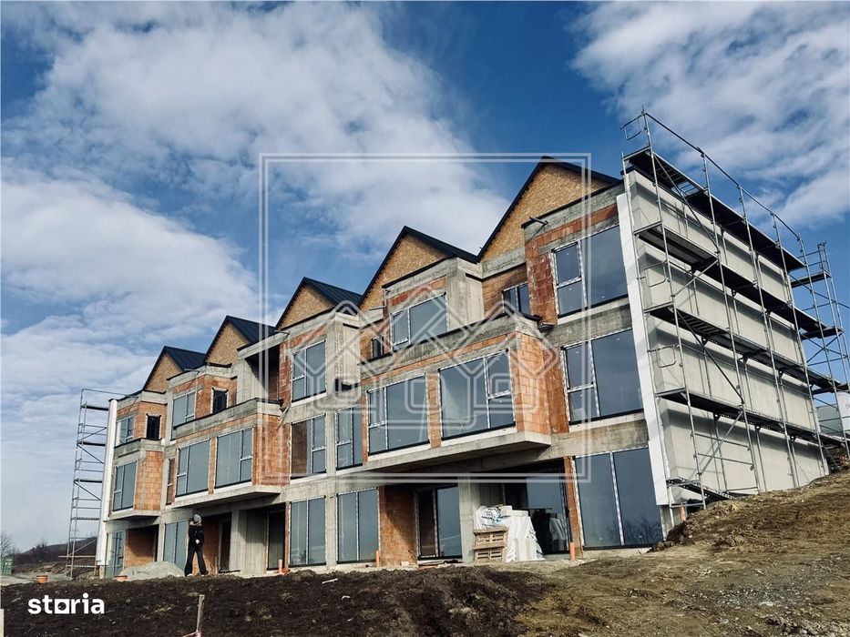 Casa cu 4 camere in Sibiu, 3 bai, 137 mp utili, 2 locuri de parcare