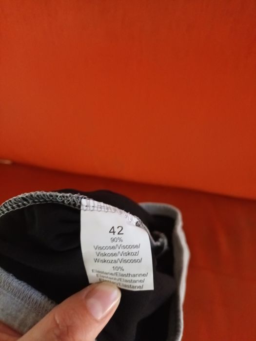 Colanti  noi gri cu negru marimea 42