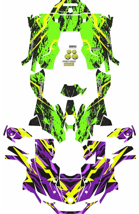 Stickere Autocolant Can-am CFMoto Kawasaki Polaris Adeziv Puternic