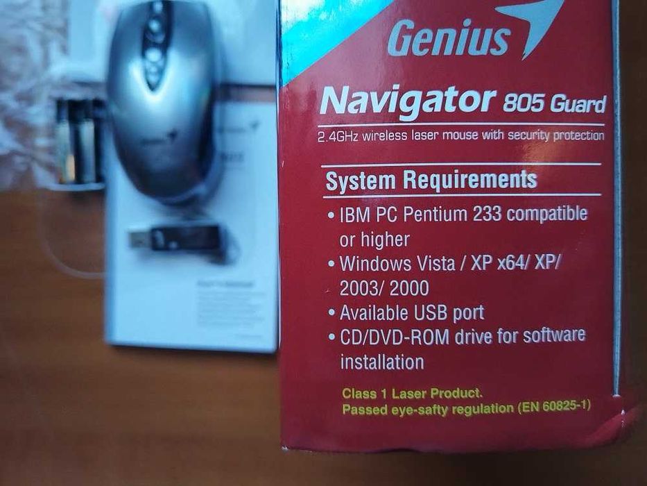 Мишка Genius Navigator 805 Laser USB, Wireless, 4 buttons, 1600 dpi