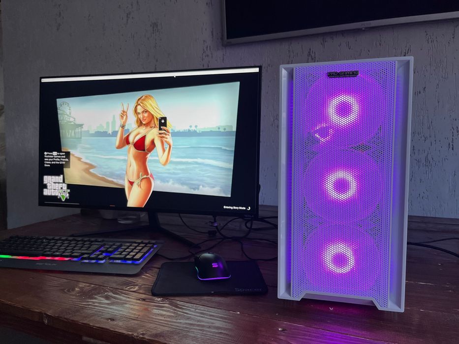 Unitate pc Gaming i5 1080p 16gb ram ssd hdd video Amd