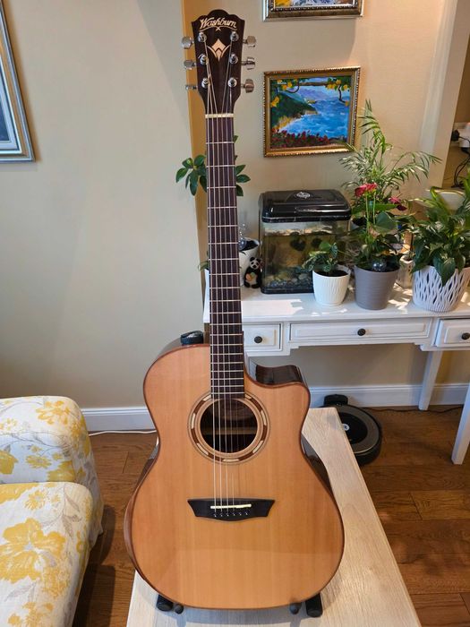 Електроакустична китара Washburn WCG20SCE Comfort Series + Премиум калъф Madarozzo