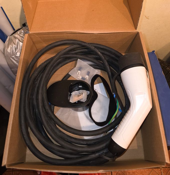 Cablu încarcare mașina electrica cu mufă Type 2 | 8m | 7kw - 32A