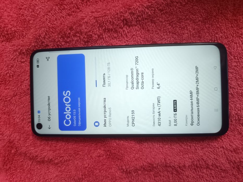 Оппо Рено 5 на128/8+8