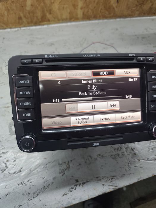 CD Dvd navigatie auto Rns 510 columbus hdd 20gb Passat Skoda