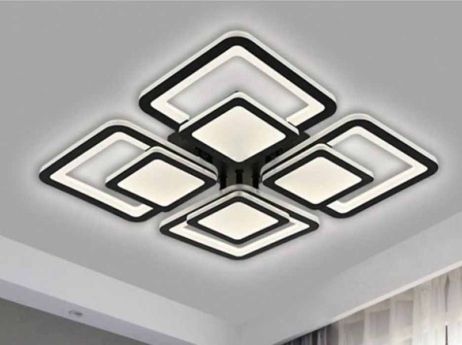 Lustra led cu telecomanda lumina calda, rece, neutra  160W