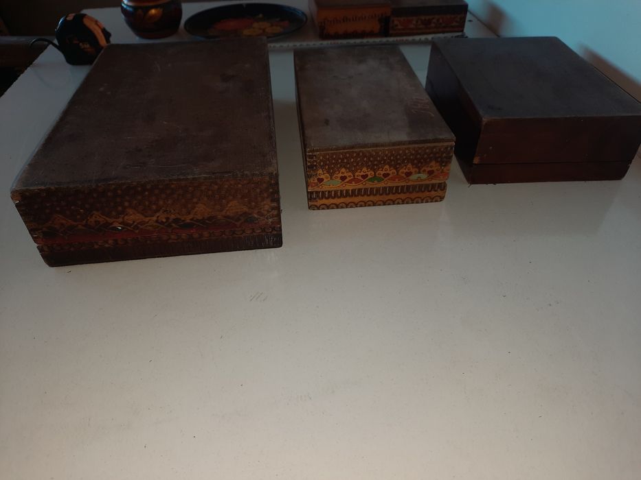 Ретро здрави Руски рисувани дървени кутий