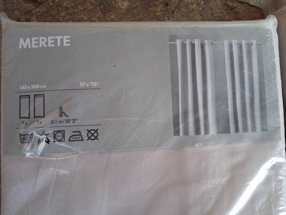 IKEA  плътни завеси 2х , памук.  НОВО