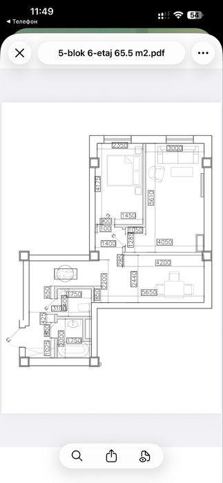 2-xonali kvartira sotiladi
