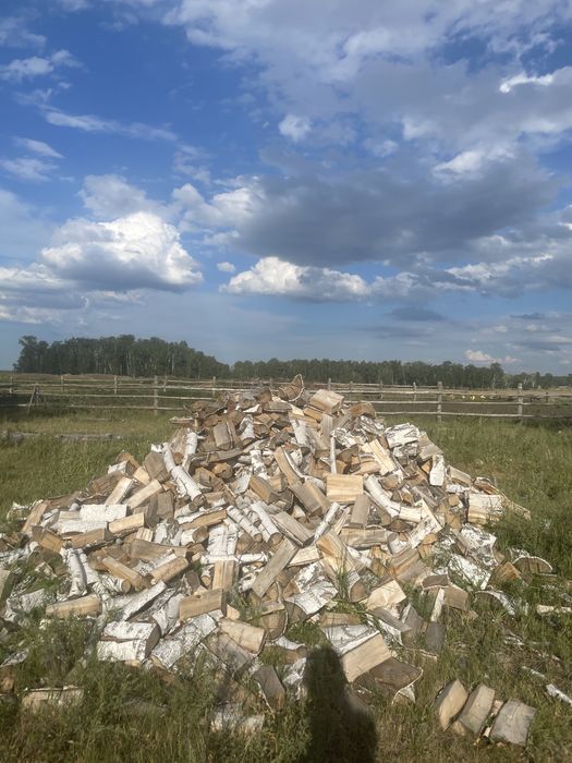 Продам колотые дрова береза кубами