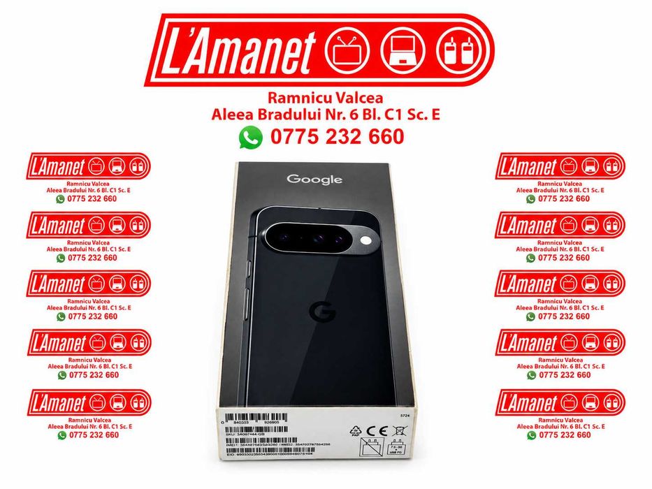Google Pixel 10 Obsidian 128GB Neverlocked Sigiliu Intact