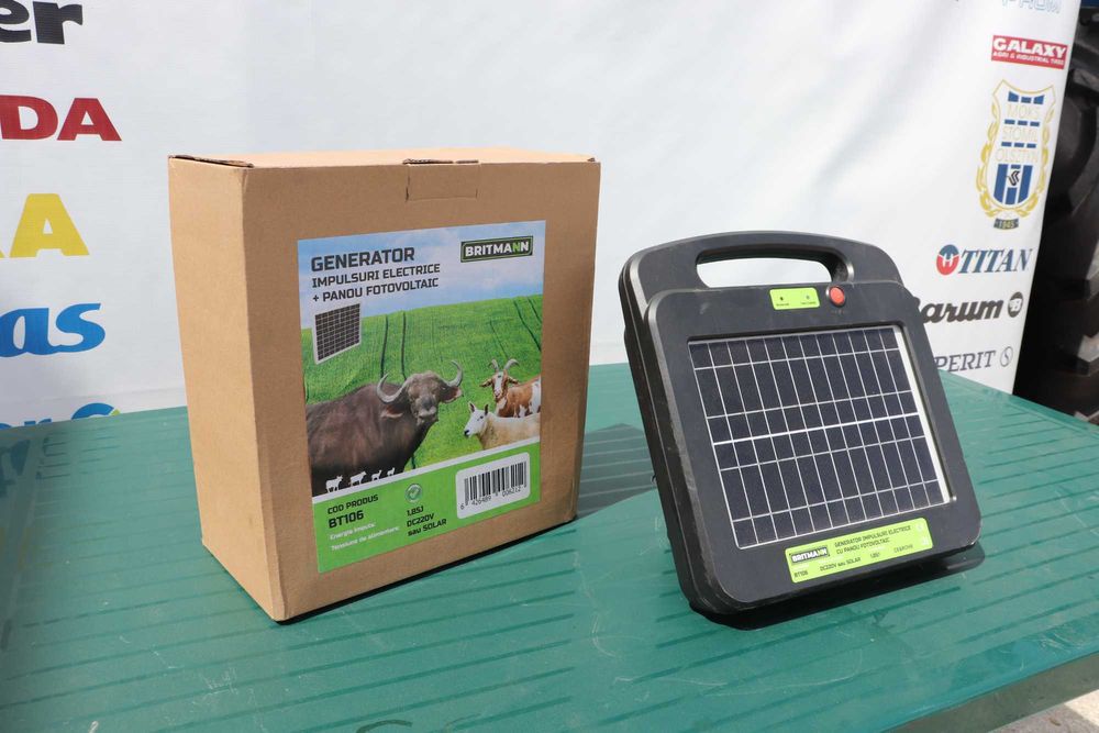 Generator impulsuri 1.85 jouli cu panou solar pentru capre