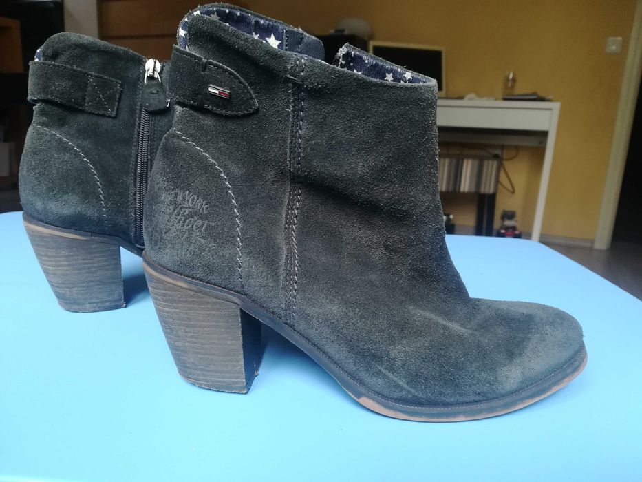 Дамски боти Tommy Hilfiger, кожа, н39