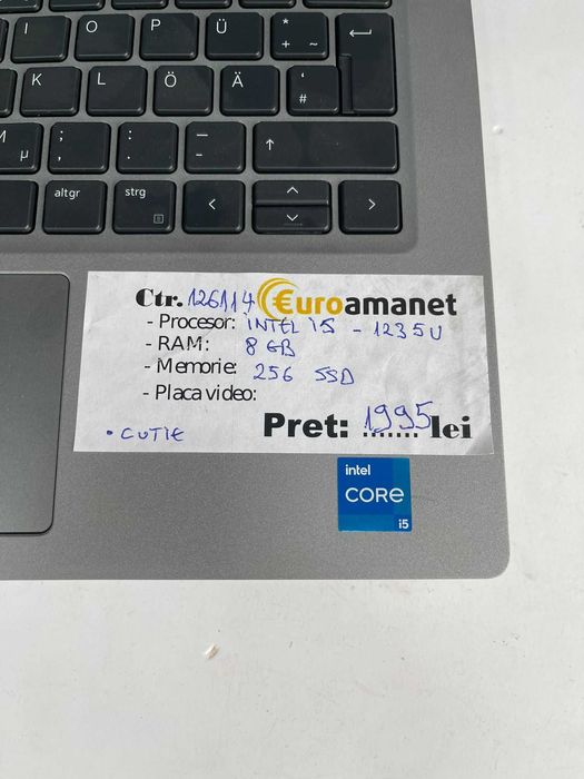 Laptop Dell Latitude 5430 i5-1235U, SSD 250GB, -A-