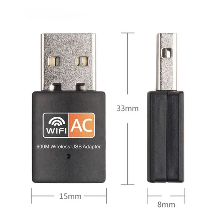 Wi-Fi USB-адаптер 2.4G + 5G (AC600)