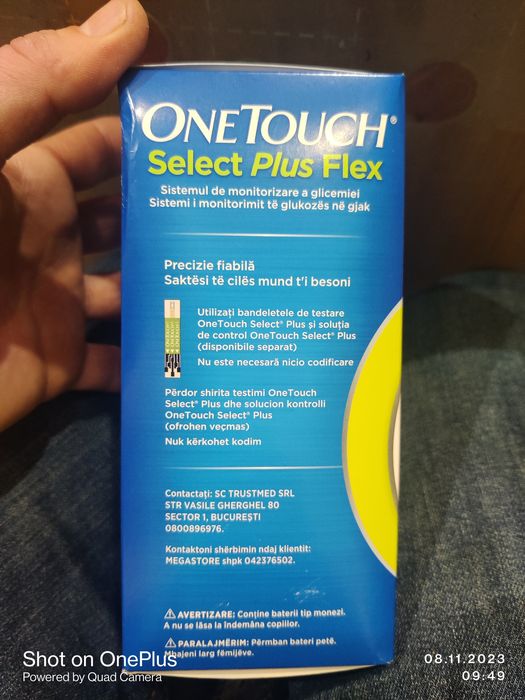 Aparat Glicemie One Touch Select Plus Flex