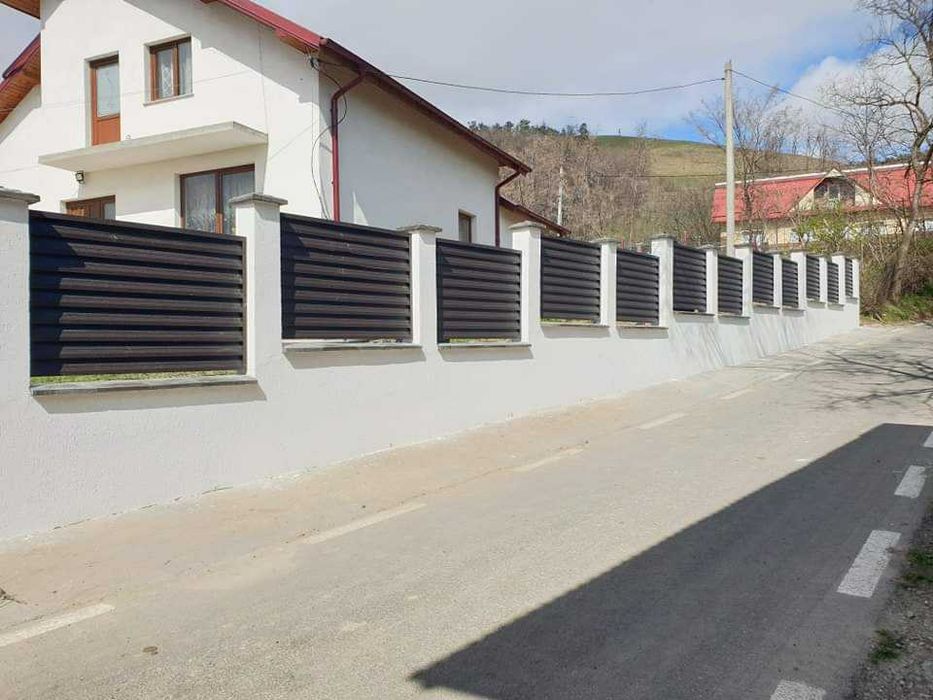 Garduri din sipca metalica, panou stil jaluzele, tabla, plasa si BCA