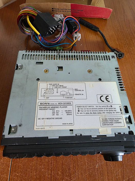 Sony MDX-C670RDS MiniDisc RDS, 35Wx4, complet, perfect funcțional!!