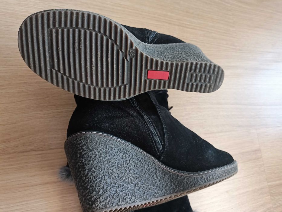 Cizme dama din piele intoarsa, negru, 37