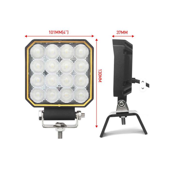 4 инча LED фар, халоген 160W 12000lm – за трактор, камион и техника