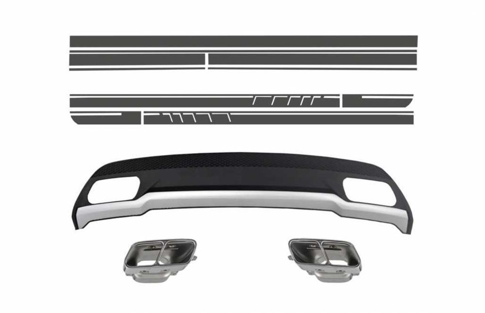 Difuzor Bara Spate Ornamente toba Mercedes W176 A-Class (12-18)