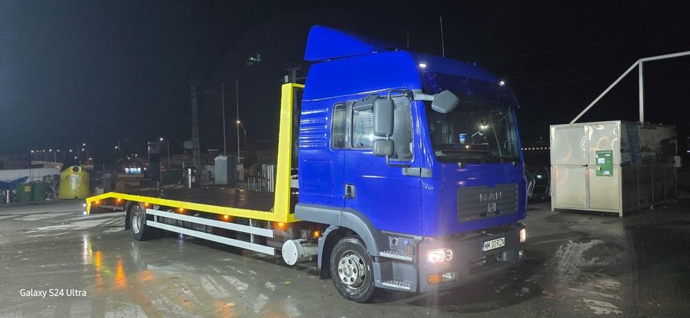 MAN TGL 12.240 platou 8.5 metri. Pregătită pentru lucru.
